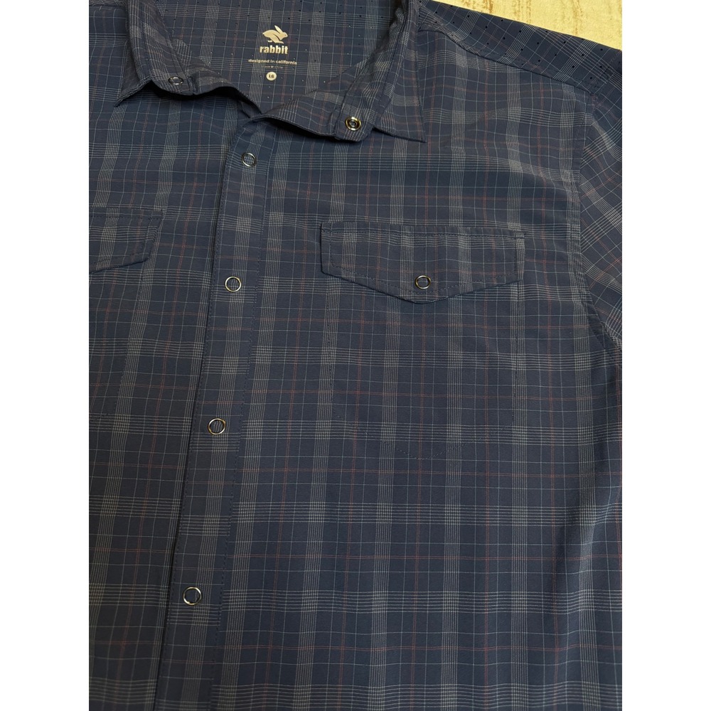 Rabbit Performance Running Shirt Button Down Athl… - image 5